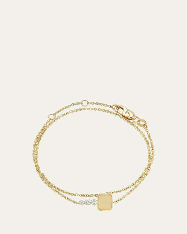 18K Yellow Gold Mini Catherine Key Wrap Chain Bracelet